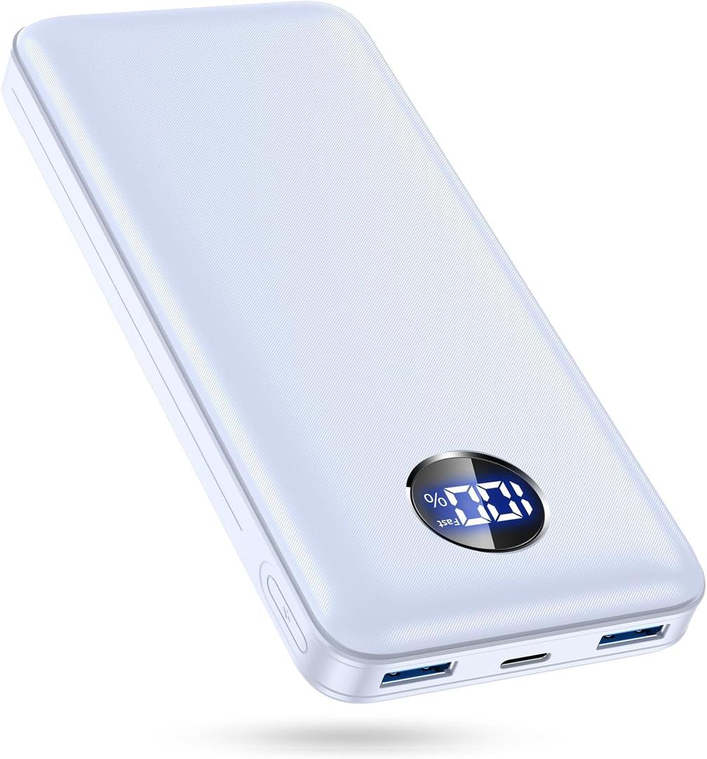 Portable Charger 40000mah Power Bank, USB-C (22.5W) Fast Charging Battery Pack Portable Phone Charger for iPhone 16 Pro/16/15/14/13 Series, Android Samsung Galaxy, Battery Bank for Travel Camping (purple)