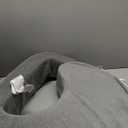 My Brest Friend Nursing Pillow - Deluxe - Enhanced Comfort w/ Slipcover - Ergonomic Breastfeeding Pillow For Ultimate Support For Mom & Baby - Adjustable Pillow W/ Handy Side Pocket, Evening Grey