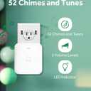 AVANTEK Wireless Door Bell, CW-21 Mini Waterproof Wireless Doorbell Operating at Over 1000 Feet, 2 Remote Buttons Can Have Different Tones, 52 Melodies, CD Quality Sound and LED Flash