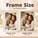 Solid Wood 12x18 Picture Frame Beaded Frame with 11x17 Mat, Rustic Vintage 12 by 18 Photo Frame Matted with Plexiglass for Wall Display, Rustic White