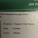 THREAD SPREAD 100% Organic Cotton Percale Flat Sheet Queen Size - 1 PC Flat Sheet, White - Crisp, Cool and Strong Bed Linen, Top Sheets for Hot Sleepers, Luxury Breathable GOTS Certified Sheets, Queen Size