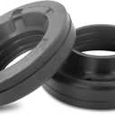Front Coil Spring Insulators, Front Upper Coil Spring Isolators Compatible with 2007-2018 Jeep Wrangler JK JKU (Stock height, Pair)