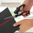 2 x Professional Laser Guided Sewing Scissors for Home Craft Wrapping Gift Fabric Sewing Cut Straight Fast for Fabric Paper Crafts | Upgraded Ergonomic Handle