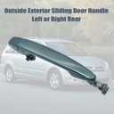 Outside Exterior Sliding Door Handle Left or Right Rear 6921308020 Compatible with Toyota Sienna 2004 2005 2006 2007 2008 2009 2010