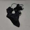 Women's Metallic Snakeskin One Piece Swimsuits Rave Outfit Bathing Suits Black S