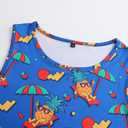 Men's Quick Dry Workout Graphic Tank Top Gym Muscle Tee Fitness Bodybuilding Sleeveless T Shirt (XL)