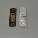 Renovators Supply Manufacturing 7 1/4 in. x 2 1/4 in. Door Back Plate with Keyhole - Solid Brass Victorian Escutcheon Pack of 2