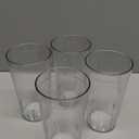 US Acrylic Cafe Plastic Reusable Tumblers (Set of 16) 20-ounce Water Cups in Clear | Value Set of Restaurant Style Drinking Glasses, Stackable, BPA-free, Made in the USA | Top-rack Dishwasher Safe