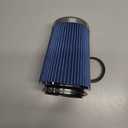 6" 152 mm High Flow Inlet Air Filter, Air Intake Cone Filter Replacement Performance Washable Clamp-On Dry, 8'' Tall(Blue)