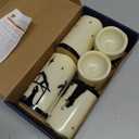 Homemory Flameless Christmas Nativity Scene Candles, Battery Operated LED Pillar Religion Candles, Nativity Sets Indoor Outdoor Decor for Xmas Holiday Home Decor, Remote Timer, Christmas Decor, 5 Pack