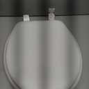 Soft Standard Vinyl Toilet Seat, White, 17 in
