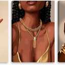 3Pcs Black Girl Wall Art African American Woman Canvas Pictures Fashion Girl Abstract Posters Prints Boho Black Female Paintings for Living Room Bedroom Bathroom 16"x24", 24''Lx16''W
