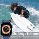 Compatible with Apple Watch iWatch Nylon Band Series 10 9 8 7 6 5 4 3 2 1 Ultra FE 49mm 46mm 45mm 44mm 42mm 41mm 40mm 38mm Men Sport Tactical Rugged Loop Breathable Strap (Green)