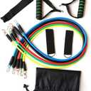 Resistance Bands Exercise Bands11 Sets Fitness Resistance Rubber Bands Rally of Multi Functional Muscle Yoga Training Rope Strength Training (Black,Blue,Green)