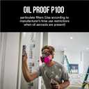 3M particulate filters P100 #2091/07000 , Pink, One Size, 2 Count