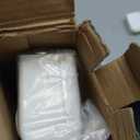 ChrisDowa Cordless Blackout Roller Shades for Windows, Thermal Insulated UV Protection Pull Down Shades, Total Blackout Window Blinds for Home, Office, Bedroom, Door (51" W x 72" H, White)