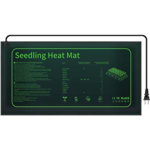Seedling Heat Mat - 10" x 20.75" Waterproof & Durable Plant Heating Mat for Seed Starting, Boosting Germination, Indoor Gardening, Greenhouse, Home Plant Propagation
