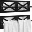 Autumn Alley Farmhouse Rustic Towel Rack Holder - Wood Towel Rack - Farmhouse Towel Holder for Rustic Bathroom and Farmhouse Kitchen Style Décor - 18" Wall Mounted, Set of 2, Rustic Black