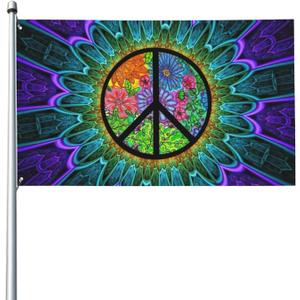 Peace Flag 3x5 ft Garden Banner Indoor Outdoor Perfect Decoration