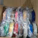 PLA+3D Printer Filament 1.75mm Bundle, Individually Vacuum Packed, Multicolor Dimensional Accuracy +/- 0.02mm, 0.25kg per Spool, 16 Pack, 4kg Total