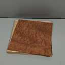 Juexica 30 Pcs 7.9" x 7.9" Wood Veneer Sheets Variety Pack Square Wood Veneers,Thickness Different, for Marquetry, Inlay, Woodworking Projects(Brown)