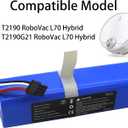 Upgraded 6400mAh 14.4V 92.16Wh Battery - Compatible with Eufy Robovac L70 Hybrid Series Robot Vacuum Part Number INR18650M26-4S2P Sweeping Robot Battery