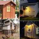 Solar Barn Light Outdoor with 3 Lighting Modes & Motion Sensing, Wall Mount Vintage Light, Waterproof Wall Light for Barn, Shed, Chicken coop, Porch, Patio