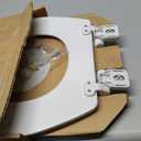 Mayfair Linden Slow Close Toilet Seat, Non Slip Heavy Duty Wood, Easy Install, Round, White