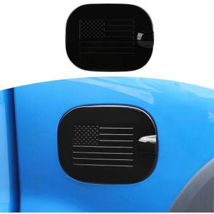 RT-TCZ for Silverado Gas Cap Door Cover Trim for Chevy Silverado 1500/GMC Sierra 1500 2019-Present Black American Flag Exterior Accessories