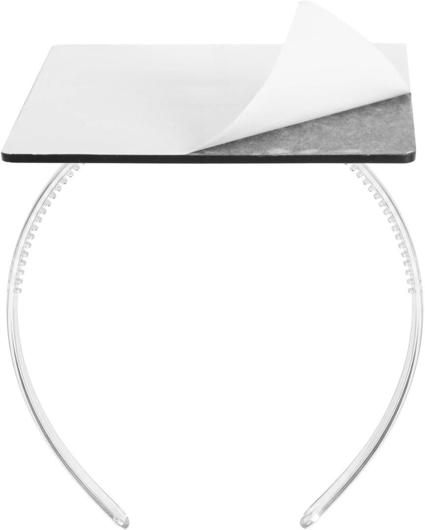 Clear Graduation Cap Headband Insert, Grad Cap Headband for Curly Hair, Grad Hat Hairband Accessories Gifts