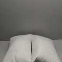 Feathers Down Throw Pillow Inserts 12x20, Set of 2, 100% Organic Cotton Shell, Soft Decorative Lumbar Pillow Insert for Living Room Sofa, Couch, or Bed (White)