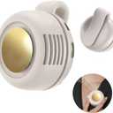 Mini Portable Fan -360° Rotatable Small Personal Fan that Blow Cold Air with Clip Fan 3 Speeds.Portable USB Rechargeable Small Cooling Fan.Battery Powered Fan for Outdoor and Indoor (White)