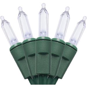 MULTI-SPARKING White LED Christmas Lights - 35 Count Cool White Christmas String Lights for Small Tree, Crafts, Holiday, Indoor/Outdoor Decorations, 11 Feet Green Wire, UL Certified, Connectable