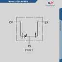 Hydraulic Adjustable Flow Directional Control Valve (3/4" NPT Port, 30 GPM, FC51 without Relief)