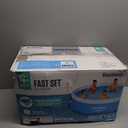 Bestway 57269E Fast Set Up 10ft x 30in Outdoor Round Inflatable Above Ground Swimming Pool Set with 330 GPH Filter Pump, Blue