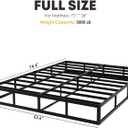 YORMDMO 9 Inch Full Box Springs, Height Profile Box Spring Only for Full Bed, Heavy Duty Metal Mattress Foundation with Fabric Cover, Easy Assembly