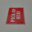 Pick Up Here Aluminum Sign Set | Coffee Bar, Food Truck, Ice Cream Shop, Store Display and Decor Signs. Aluminum Signs, 11" x 8.3"