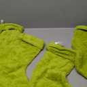 JOVITEC 4 Pieces 20 Inch Green Christmas Stockings Faux Fur Snowy Christmas Stockings Xmas Fireplace Hanging Stocking Candy Gift Bags for Holiday Decorations