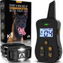 INVIROX Ultra K9 Dog Training Collar with Remote, 124 Levels for Reactive, Stubborn or Hard-to-Train Dogs, Mile Range, Night-Light Mode, Safe Communication, IP67 Waterproof E Collar for Large Dogs (Back)