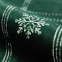 Foindtower Pack of 2 Decorative Velvet Christmas Pattern Throw Pillow Covers Holiday Print Cushion Cover with Snowflake Accent Pillowcase for Couch Sofa Living Room Home Decor,2020 Inch,Dark Green