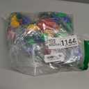 Windy City Novelties 4 Pack LED Light Up Christmas Bulb Necklace with 6 Dynamic Light Modes  Flashing Holiday Accessory for Parties, Parades & Festive Events