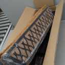 4 Pack 24 Inch Window Boxes Planters for Outdoor Plants Railing Planter Box with Adjustable Brackets for Windowsill Porch Fence Patio Hanging Flower Coco Baskets for Outside Decoration - Black