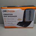 CARSHION Back Massager with Heat,Heated Seat Cover Cushion with 5 Vibrating Massage Nodes Chair Pad for Pain Relief Home Office Use (Black)