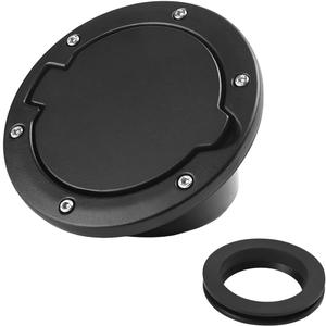 Car Fuel Filler Door Gas Tank Cap, Heavy Duty Vehicle Fuel Filler Tank Door Cover, Automotive Exterior Protection Accessories, Compatible with Wrangler JK 2/4 Door
