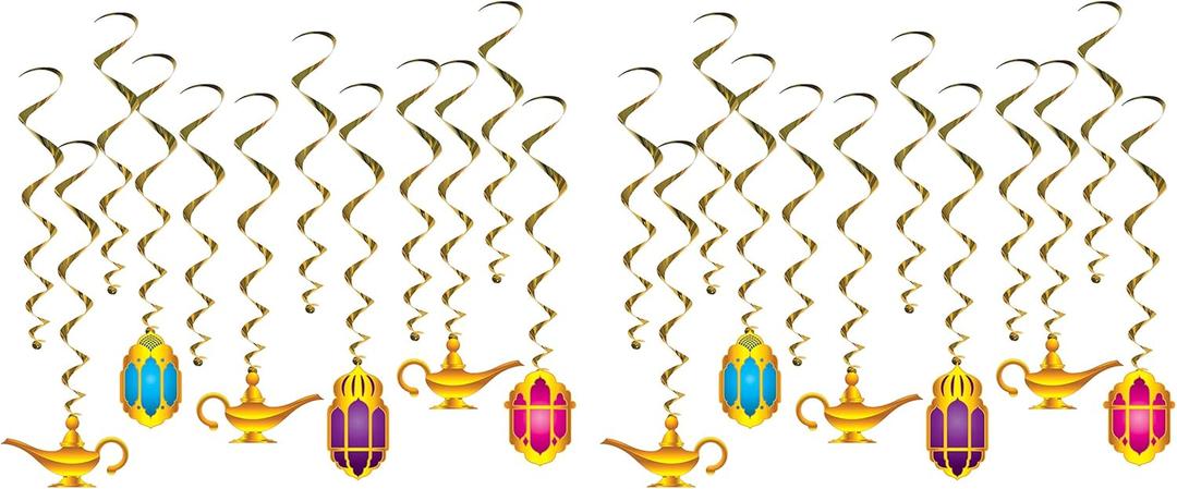 Lantern & Lamp Whirls, 12 Pcs Pack of 2