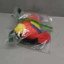 Funtery Halloween Stuffed Pirate Parrot on Shoulder Halloween Pirate Party Costume Plush Parrot Toys Accessory(Red)