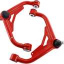 2-4" Front Upper Control Arms For 2000-2010 Silverado GMC Sierra 2500HD 3500HD 2003-2009 Hummer H2 Tubular Suspension kit Adjustable Red Control Arm