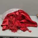 Red Blackout Velvet Curtains 96 inches Long Windows Rod Pocket Drapes with Tassels Soundproof Thermal Curtains for Living Room 2 Panels Set 95'' x 55''