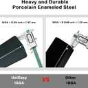 Uniflasy 7635 Flavorizer Bars and 69785 Grill Burner Tubes for Weber Spirit I & II 200 with Front Control, Spirit E210, E220, S210, S220, for Weber 15.3 Inch 7635 Flavor Bars and 69785 Burner Pipe