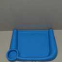 Silicone Baby Dining Tray Compatible with Inglesina Fast Table Chair & Other Hook-On High Chairs,Portable Clip-On Fast Table Chair Baby Tray, Dishwasher Safe & BPA Free (Blue)